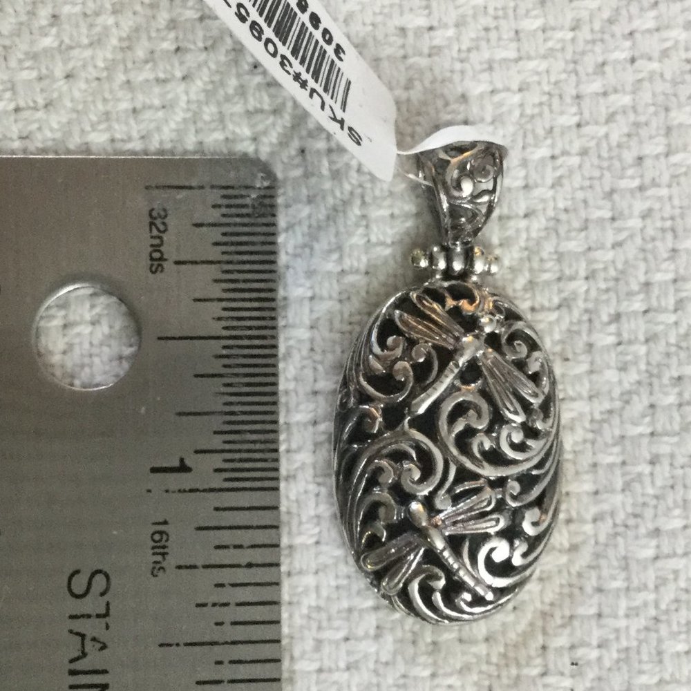 Silver Filigree Scrollwork Necklace - image 7